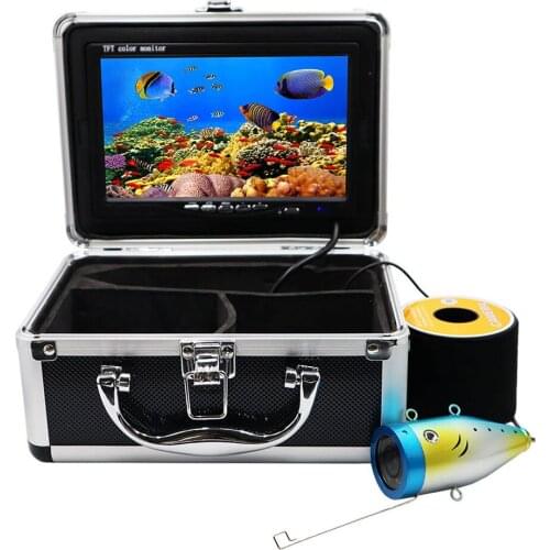 15M 30M Cable Waterproof Fish Finder 7" Color Monitor 1000 TVL Underwater Fishing Video Camera