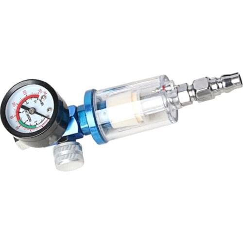Water Oil Separator Filter Inlet and Outlet Air Compressor Fitting with Pressure Regulator for Spray Tool Fitting