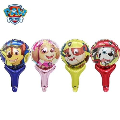 Paw Patrol Foil Balloons Chase Marshall Sky Rubble Latex Balloon Figure Boys Girls Birthday Party Deco Gift Toys For Child