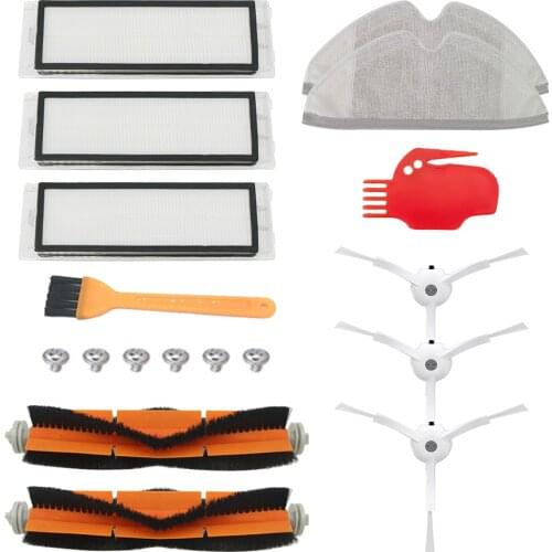 For Xiaomi Mi Robot Vacuum Cleaner Parts Replacement for Mi Robot S50 S51 for Robo2 Vacuum Cleaner Accessory Kit