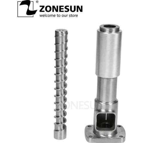ZONESUN 1 sets ( screw shaft + press cage ) for OPM-01 Automatic Small Oil Press Machine Stainless Steel Cold Press Hot press