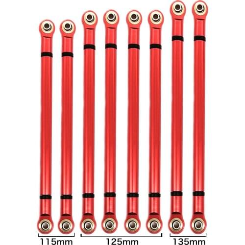 1set Aluminum Alloy 313MM Wheelbase Link Rod Unassembled Kit for 1/10 RC Car Crawler Axial SCX10