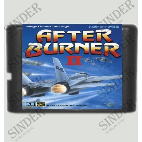 After Burner II 16 bit MD Game Card For Sega Mega Drive For Genesis