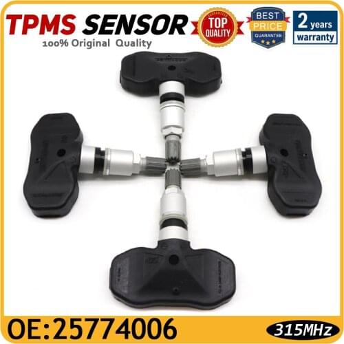 25774006 Tyre Pressure Sensor For Cadillac Cts Srx Ssr Trailblazer Ext 2002-2010 315MHz TPMS Tire Pressure Monitor Sensor