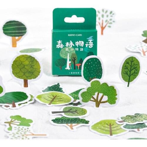 46 Pcs Little Forest Stickers For Scrapbooking Diary Planner Album Phone Case Laptop Card Making