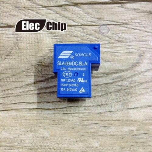 5pcs SLA-09VDC-SL-A T90 30A/9V 4PINS Available as an open-frame power relay