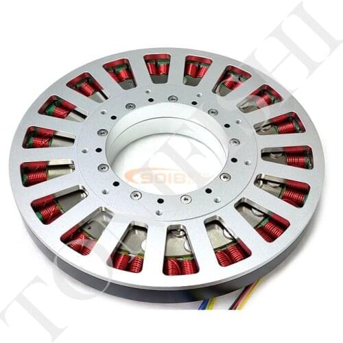 600W ultra-thin large permanent magnet brushless DC motor, slot pole structure: 54N60P. Ultra low speed high torque motor