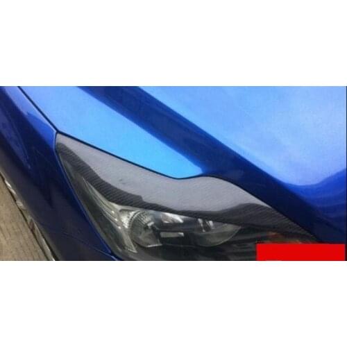 Auto decoration car Carbon fiber Head light Eyelid Eyebrow lines For Ford Focus Hatckback 2009 2010 2011
