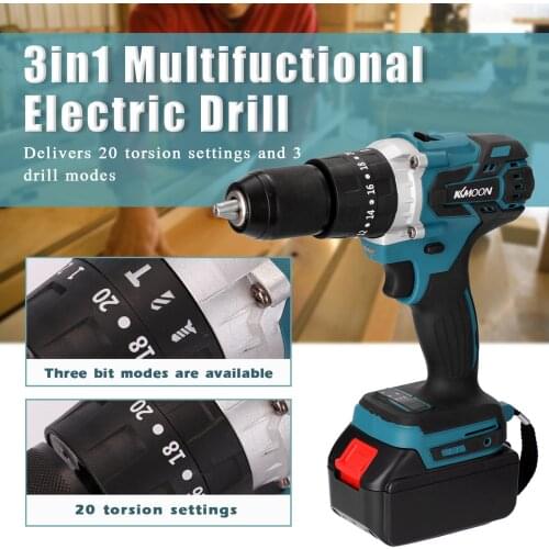 Household Rechargeable Mini Electric Screwdriver 3 in 1 Multifuctional Cordless Electric Drill Rotation Ways Torques Adjustable