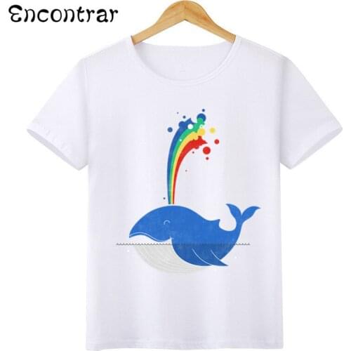 Kids Funny Food And Cute Animal In Summer Design T Shirt Boys/Girls Short Sleeve Tops Childrens FunnyT-Shirt,HKP3154