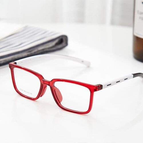 Two-color Silicone Material Childrens Glasses Flat Mirror Soft Leg Frame Number of Children Silicone Soft Leg Eyeglass Frames