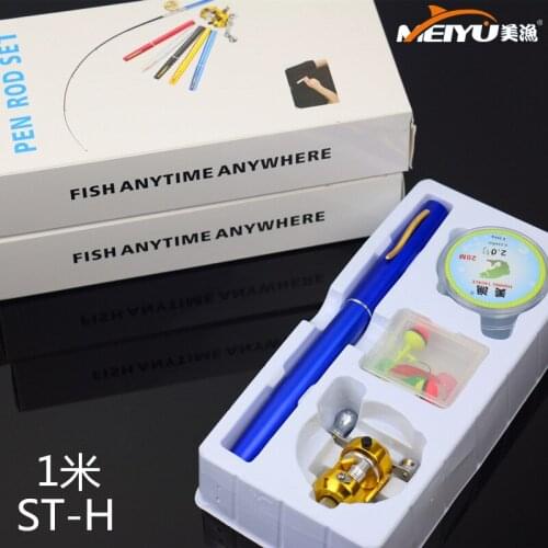 EMMROD 1m ST-H drum pen fishing rod set ice PEN ROD SET Free Shipping