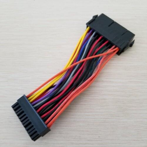 PSU Motherboard Mini 24Pin to ATX 20p Male to Female Converter Adapter Power Cable 18AWG for HP 10cm