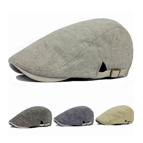 Hot Autumn Winter Fashion Men Vintage Cowboy Cotton Cap Duckbill Beret Sunhat Casual Hip Hop Mens Hat Duckbill Visor