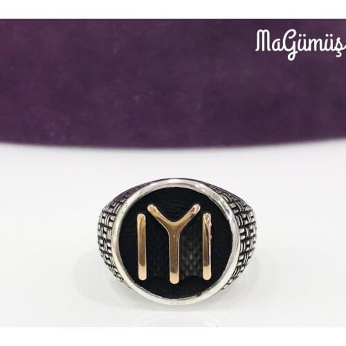 GOOD Kayi Length Without Stone Simple Silver Men 'S Ring