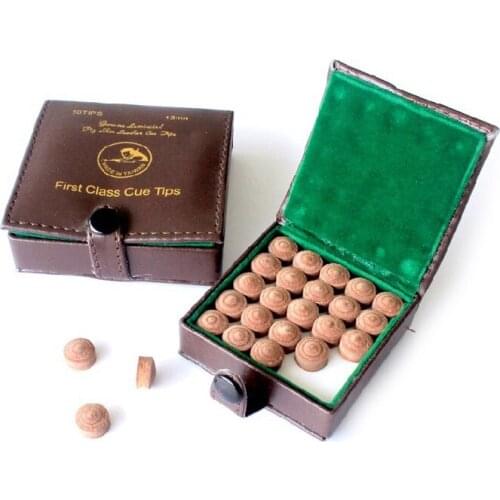 Xmlivet free shipping 25pcs/lot Original Taiwan 11mm First Class Snooker cue tips in M/H leather tips Billiard accessories