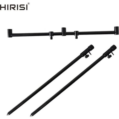 Hirisi New Carp Fishing Rod Pod Set 1pcs Fishing Buzz Bar Black Color 2pcs Fishing Bank Sticks