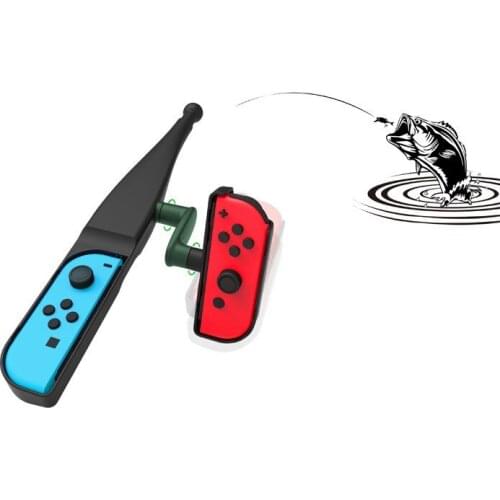2019 New Game Fishing Rod Switch for Nintend Switch Joy-Con Accessories Fishing Game Kit for Switch Joy-Con Game Fishing Rod