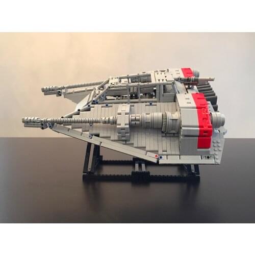 NEW 2021 Science and technology building block MOC space space rebel snowcraft shell assembly toy model boys birthday present