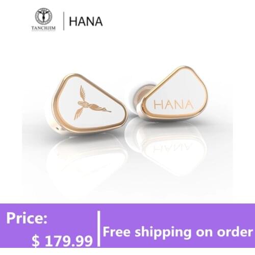 NEW Tanchjim HANA Earphones New Version Dynamic HiFi In-Ear Monitors Headset with 0.78 2Pin Detachable Cable Earbuds
