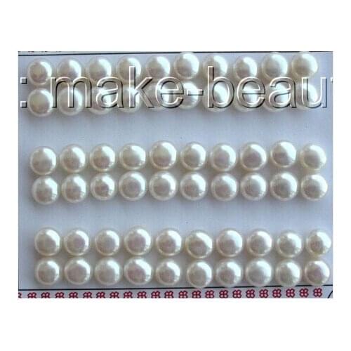 Wholesale 30pair 8mm round white freshwater cultured pearl earrings Lovely Fine Nobility Ladys Womens Earrings
