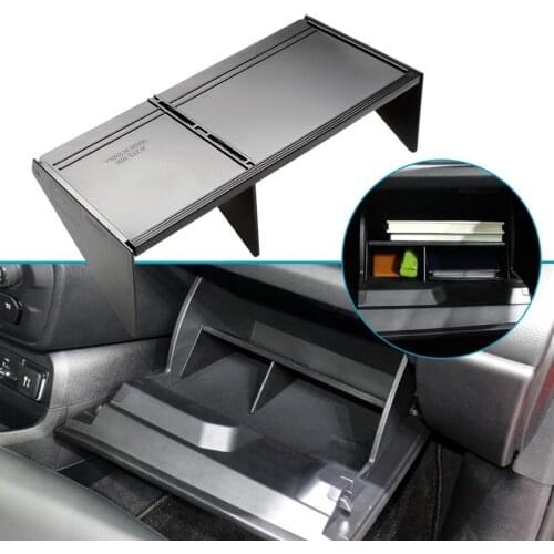 Glove Box Organizer Interval Car Center Console Storage Insert Divider Accessories Set for Jeep Renegade 2016-2019