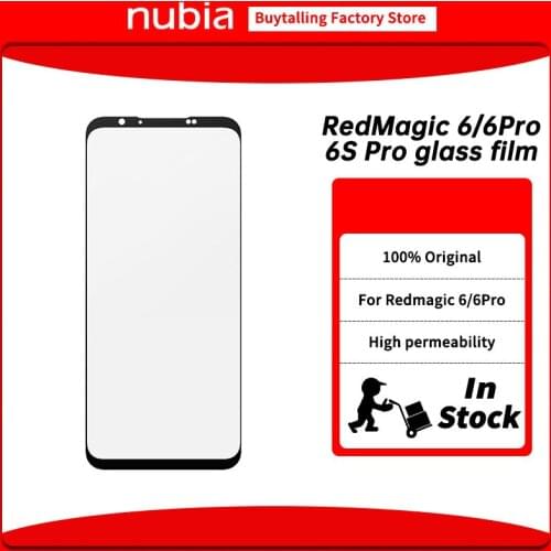 100% Original Nubia RedMagic 6 Pro Glass Film Protect Phone 6.8'' Screen Full Screen Glass Film FOR Nubia Red Magic 6 Glass Film