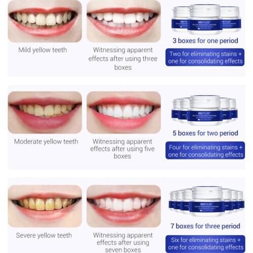 BREYLEE Teeth Cleaning Brightening Powder Stains Removal Oral Hygiene Care Toothpaste