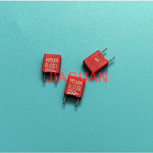 20pcs NEW WIMA MKS2 0.033uF/250V P5MM audio film capacitor mks 2 333/250v MKS-2 250V 0.033UF 333 33nf