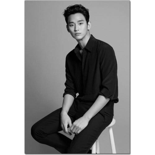 Custom High Quality Kim Soo Hyun Actor Painting Wall Canvas Poster Cloth Print DIY Fabric Poster 20x30cm,27x40cm,30x45cm