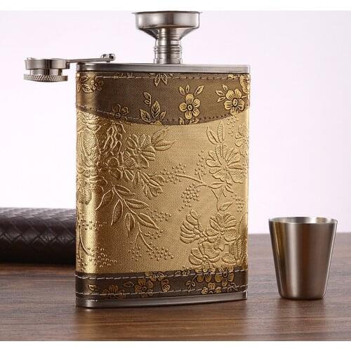 Portable Stainless Steel Hip Flask Travel Whiskey Alcohol Liquor Bottle Flagon Male Small Mini Bottle