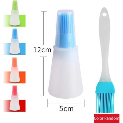 2/3pcs BBQ Grill Oil Brushes Portable Silicone Oil Bottle Brush Liquid Oil Pastry Kitchen Baking BBQ Brush Kitchen Tools