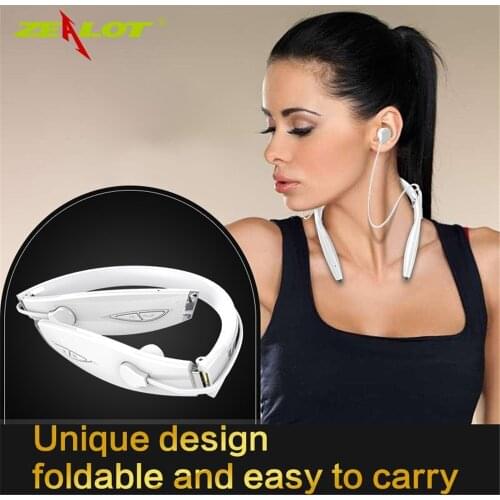 H1 Sport Running Neckband Earphones Waterproof Fodable Wireless Bluetooth Headset Handfree With Mic Earbuds For iPhone Samsung