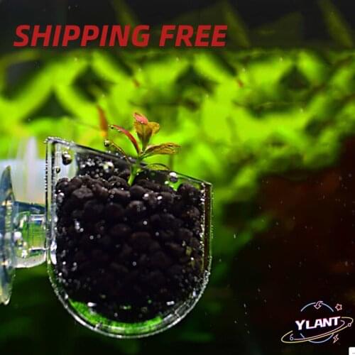 Aquarium decoration Hanging fish tank Mini Crystal Acrylic Pot Polka Water potted planting cylinder cup aquarium accessories