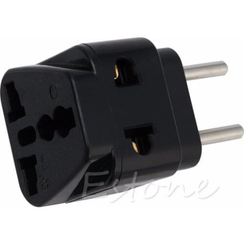 1pcs New Arrival for Universal UK/US/EU/AU to EU EUROPE Plug Travel Power Adapter Splitter converter