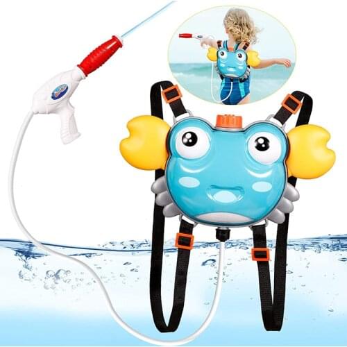 Animal Pressure Backpack Water Gun for Children Water Pistol Summer Beach Pool Toys Outdoor Game Child Super Spray Water Blaster