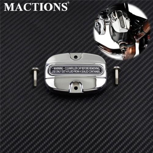 Motorcycle Rear Brake Master Cylinder Cover For Harley Touring Road King FLHR 08-13 Electra Glide Ultra Classic FLHTCU 2014-2018