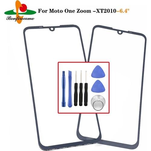 Replacement LCD Front Touch Screen Glass Outer Lens For Motorola Moto One Zoom XT2010