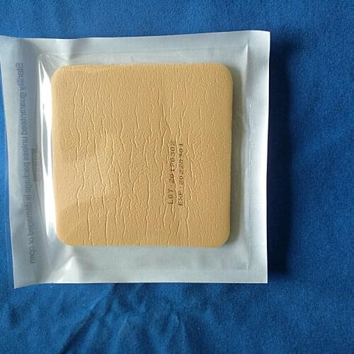 1pcs 7.5*7.5cm silicone foam decompression dressing, sponge sponge elastic applicating wound, anti bed meat sores, suction