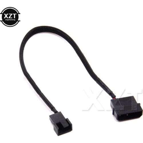 1pcs Cooler Cooling Fan Splitter cable 4pin IDE Molex 1-Port 3Pin/4Pin Power Cable for PC Fan new