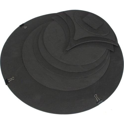 10 x Bass Snare Drums Mute Silencer Drumming Practice Pad Set Soundoff / Quiet Black