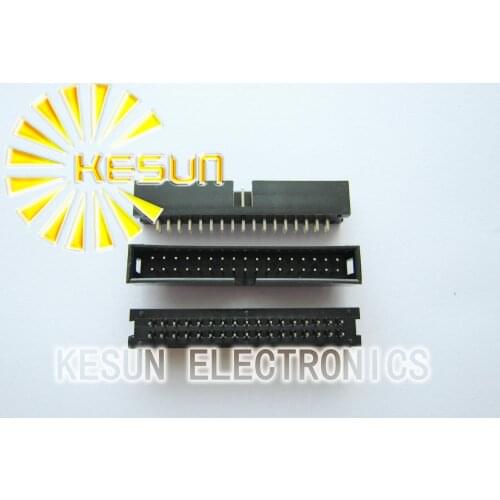 100PCS/LOT DC3-34P 2.54mm 34P 34Pin Straight Male Box Header