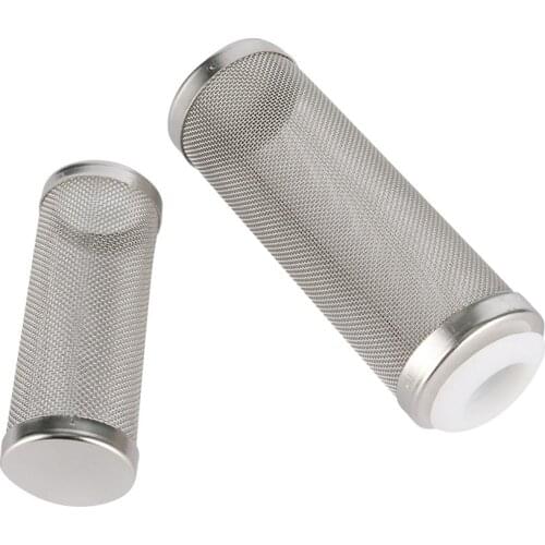 12mm/16mm Fish Tank Filter Stainless Steel Case Mesh Shrimp Nets Special Cylinder Filters Inflow Inlet Protect Aquarium Fittings