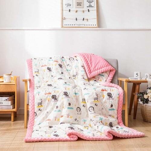 120*150cm Kids Warm Skin Blankets Childrens Peas Blanket Baby Quilt Newborn Cover Super Soft Cartoon Blanket