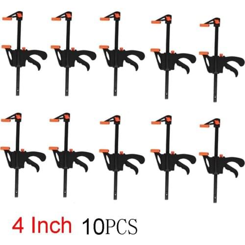 4 inch 10pcs Bar F Clamps for Wood working Plastic clamps Clip Hand Tool Carpenter Tool