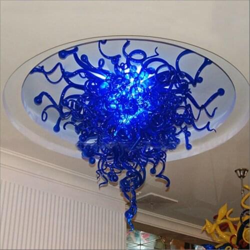 AC 110V 120V 220V 240V Hanging LED Artistic Lighting Murano Glass Large Chandelier Handmade Blown Glass lights