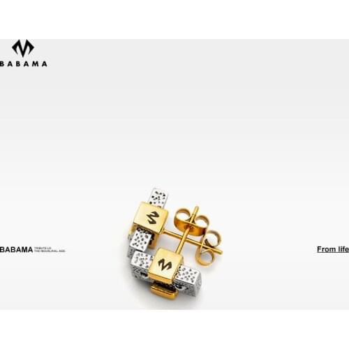 Babama2021 new fashion niche Design Earrings women Earrings men simple cool