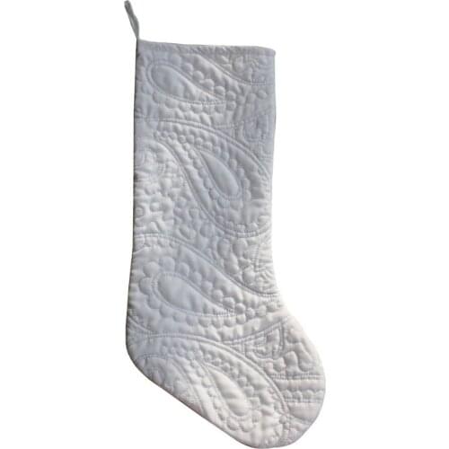Free Shipping Sophisticate Metallic Embroidered Paisley Matalassie Christmas Stocking PH0774