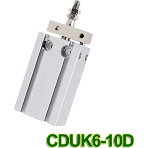 CDUK32-25D SMC type Double Acting Non-rotating Rod Type bore 32mm stroke 25mm Free Mount Cylinder Single Rod CUK32-25D