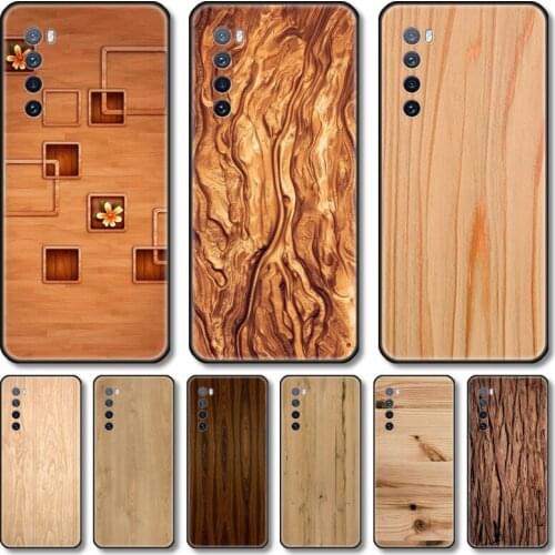 Colorful Wood grain Phone Case For Huawei Nova 2 3 4 5 6 7 8 SE i E Pro Lite black cell shell